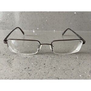 Marchon Flexon Autoflex 79 eyeglasses Frames ONLY 52-19-140 Dark Brown half rim